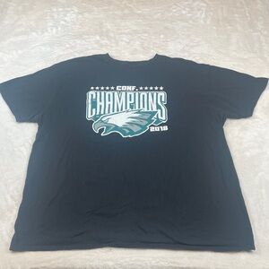 Gildan Black Tee with Teal & White 'Champions' Eagle Graphic 2018
